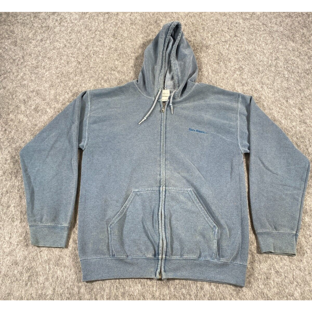 iets frans Hoodie Jumper Blue Grey Full Zip Womens Size Small Petite